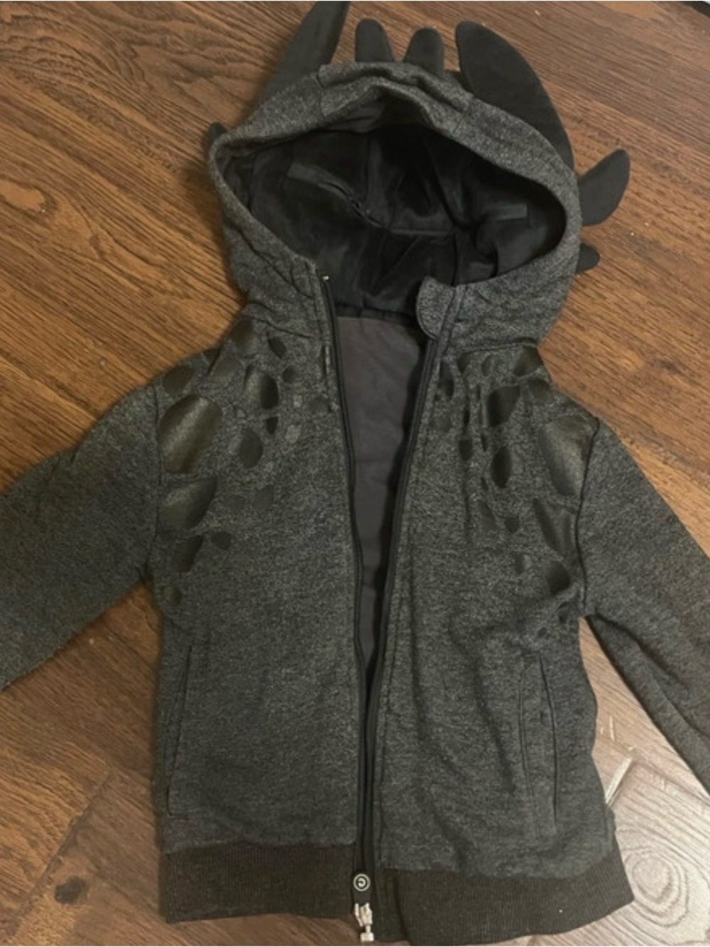 Cubcoats How to Train Your Dragon Toothless 2-in-1 Hoodie Plush Size 4-5